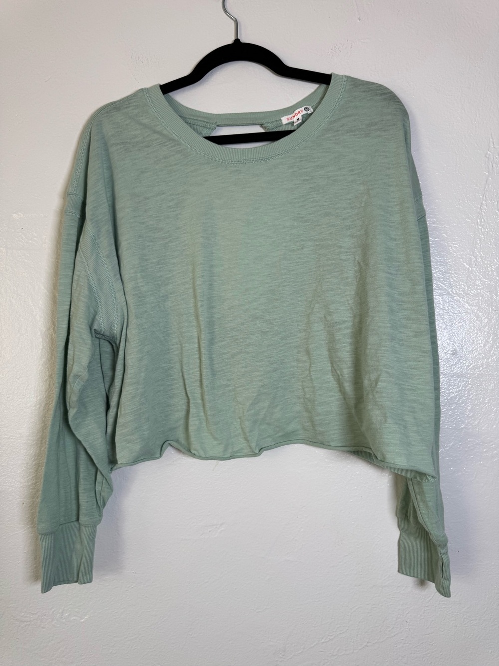 Sundry Open-Back Crossover Pullover Top - Picture 5 of 16